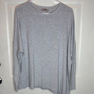 Athleta Light Gray Long Sleeve Tee